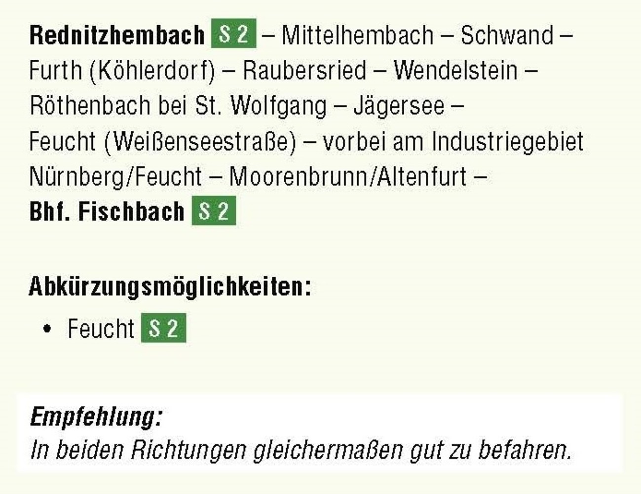 Wegverlauf Tour 3 &ndash;  (22.02.2018, VGN &copy;&nbsp;VGN GmbH)