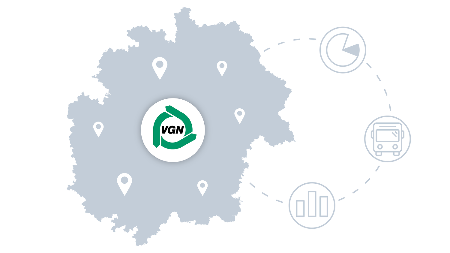 Zahlen, Daten und Fakten &ndash; zum Verkehrsverbund Großraum Nürnberg.  (&copy;&nbsp;elmografico)