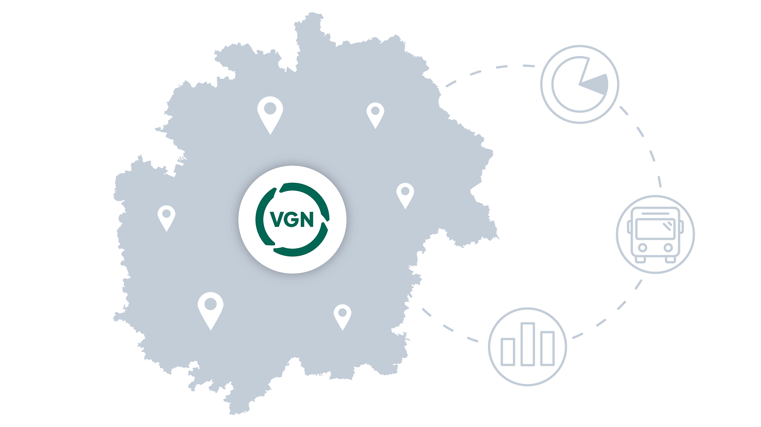 Zahlen, Daten und Fakten &ndash; zum Verkehrsverbund Großraum Nürnberg.  (&copy;&nbsp;elmografico)