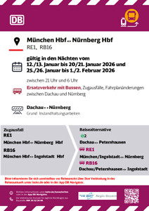 RE 1: Spätere Abfahrzeiten, Zugausfälle & SEV