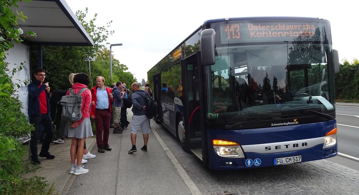 Bushaltestelle Ausstieg &ndash;  (12.07.2018, VGN S.Daßler &copy;&nbsp;VGN GmbH)