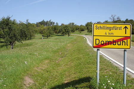 Anfahrt Schillingsfürst &ndash; (20.02.2019, R. Rück &copy;&nbsp;schreibwerk)