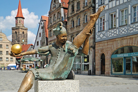 Gauklerbrunnen am Grünen Markt in Fürth &ndash; (Hajo Dietz &copy;&nbsp;Hajo Dietz)